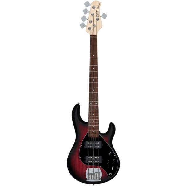 Sterling By Music Man Ray5HH Ruby Red Satin 5-stygis elektrinis bosas