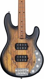 Sterling By Music Man StingRay RAY34HHSM, Natūralus Burl Satin, elektrinė bosinė gitara - Image 2