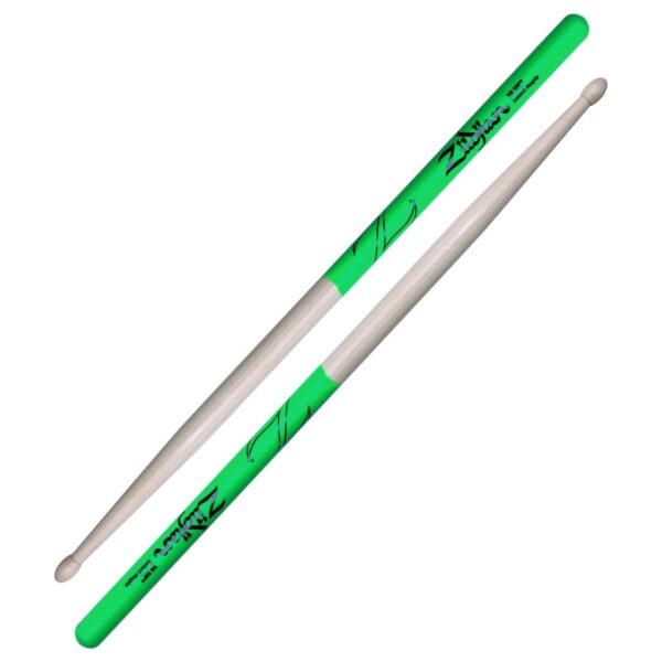 Zildjian 5B Green Dip Maple - Wood Tip