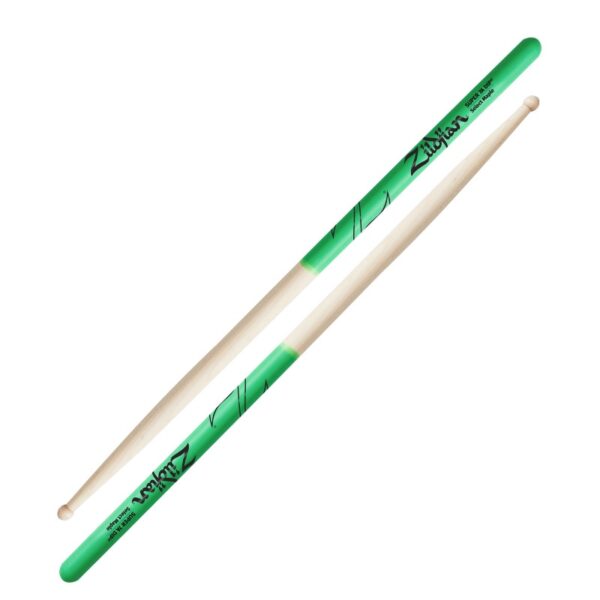 Zildjian Super 7A Green Dip Maple - Wood Tip