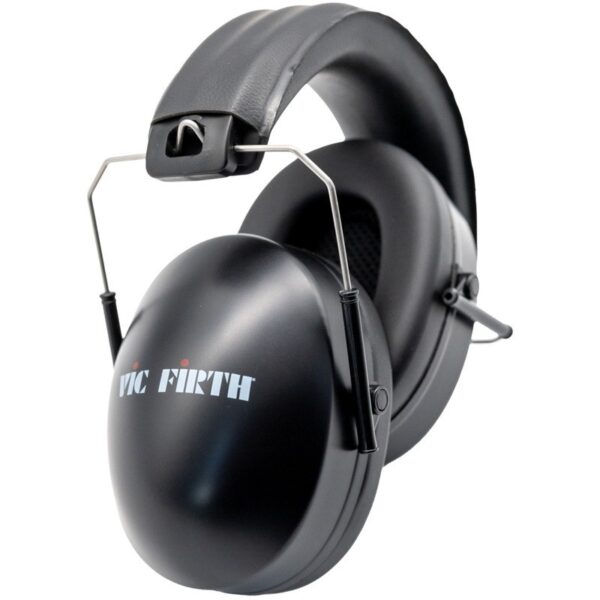 Vic Firth DB23 Klausos apsauga Earmuffs - 25dB triukšmo mažinimas, juodi, su nešimo krepšiu
