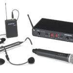 Samson Concert288 Dual-channel Bevielė Mikrofonų Sistema 300' Diapazonas