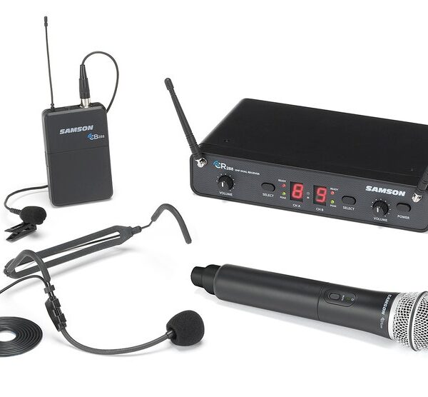 Samson Concert288 Dual-channel Bevielė Mikrofonų Sistema 300' Diapazonas