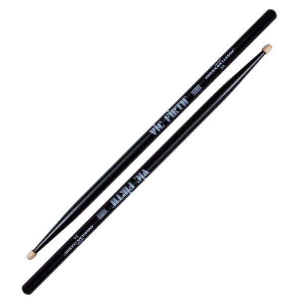 Vic Firth 5AB American Classic® 5A Black Wood Tip būgnų lazdelės