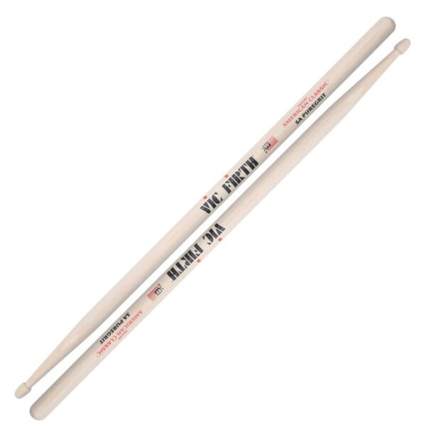 Vic Firth 5APG American Classic® 5A PureGrit Wood Tip būgnų lazdelės