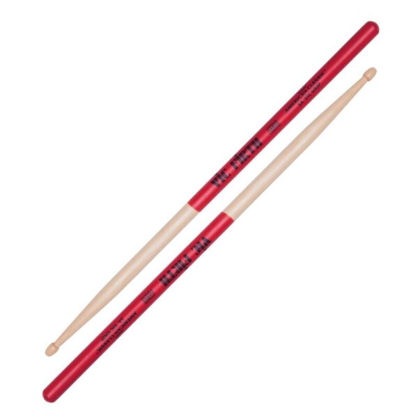 Vic Firth 5AVG American Classic® 5A Vic Grip būgnų lazdelės su anti-slip danga