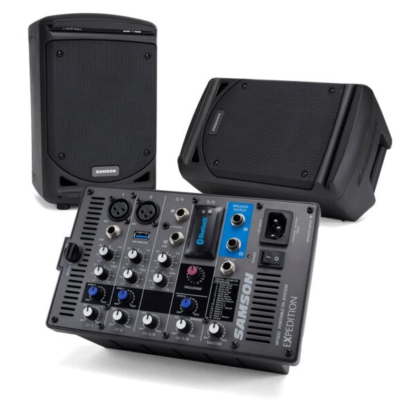 Samson XP300B - Nešiojama garso sistema su Bluetooth, 300W