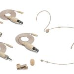 Samson DE50X - Omnidirekcinis ausinės mikrofonas su 2.5mm kondensatoriumi, IP65 atsparumu, 4 adapteriai