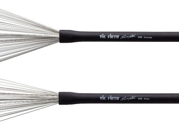 Vic Firth RMWB Russ Miller Būgnų šluotelės su atskira šluotele kiekvienai rankai