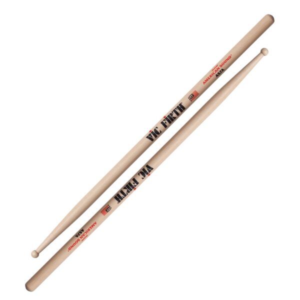 Vic Firth AS7A American Sound® 7A būgnų lazdelės, hikorinės, apvaliu galiuku
