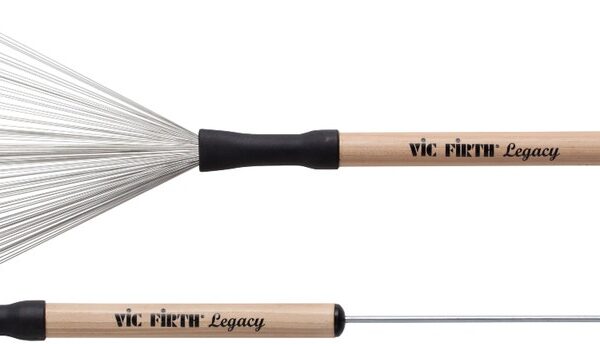 Vic Firth LB Legacy Brushes - būgnų šluotelės su mediniu rankeniu