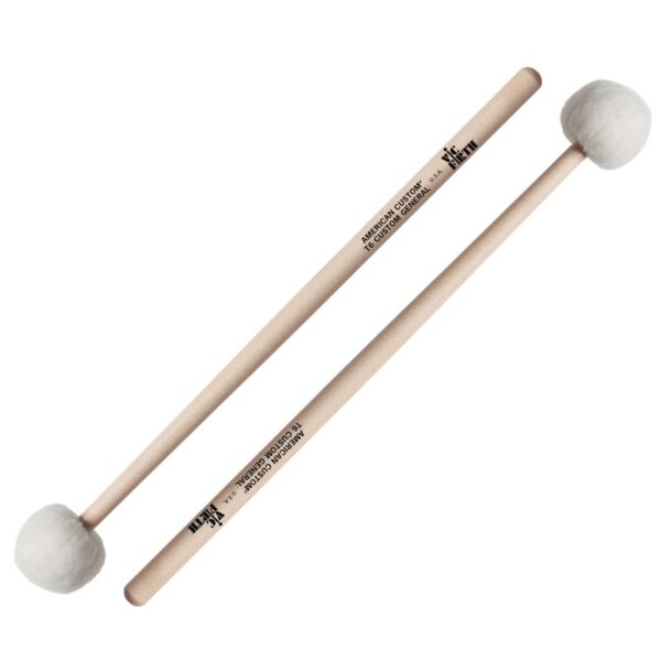 Vic Firth T6 American Custom® Timpani Plaktukai - Būgnų Lazdelės, 37,46cm, Vilnos Galva, Hikorija