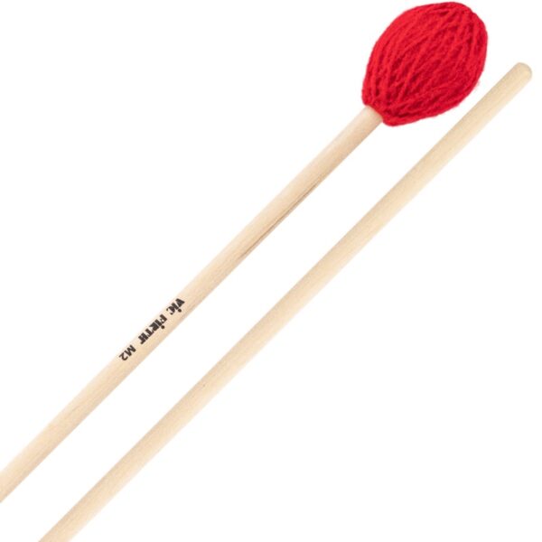 Vic Firth M2 American Custom Keyboard, Medium-Red Yarn, būgnų plaktukai