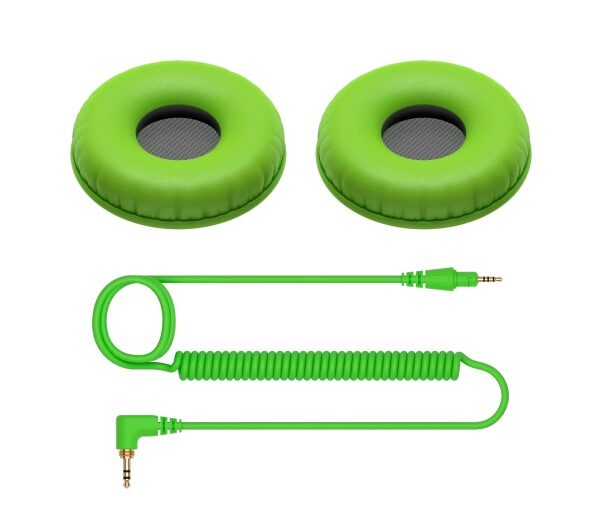 HC-CP08-G Kabelis + ausų pagalvėlės HDJ-CUE1, (Žalia)