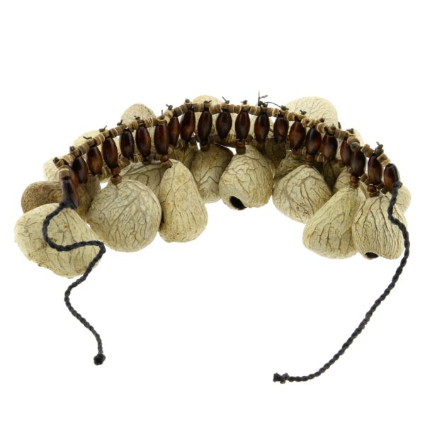 Pangi sėklų barškutis-apyrankė ant kojos