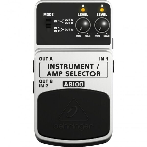Behringer AB100 – A/B instrumentų ir stiprintuvų jungiklis