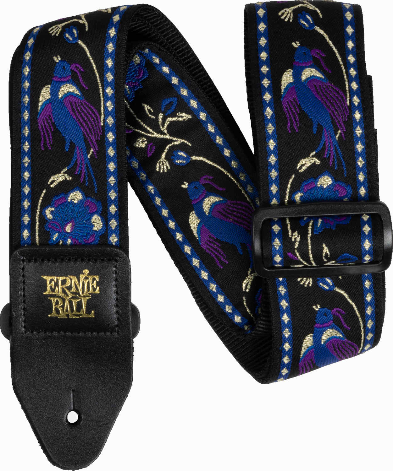 1105371.jpg Ernie Ball 5371 Purple Pleasant Pheasant, gitaros diržas - Image 1