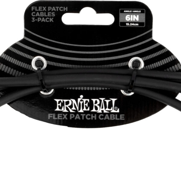 Ernie Ball 6444 Flex, komutaciniai laidai (patch), 15 cm, 3 vnt.
