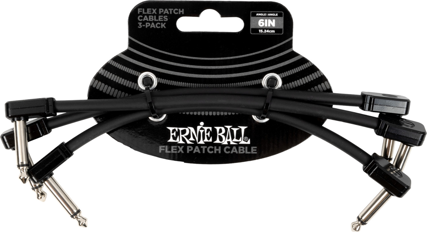 1106444.jpg Ernie Ball 6444 Flex, komutaciniai laidai (patch), 15 cm, 3 vnt. - Image 1
