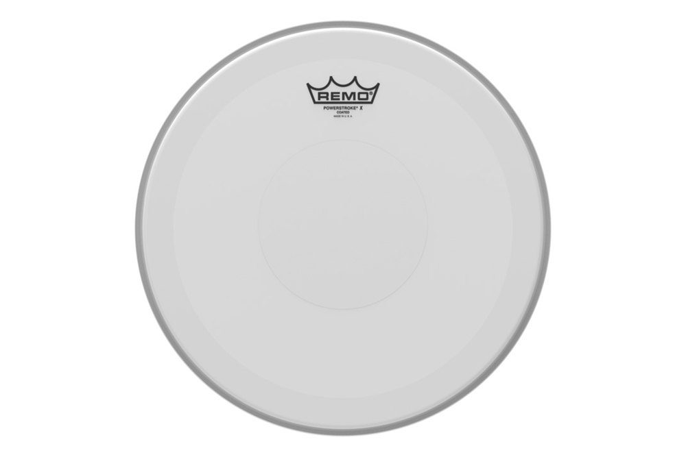 Remo Powerstroke X White coated snare drum 13" 13" būgno plastikas