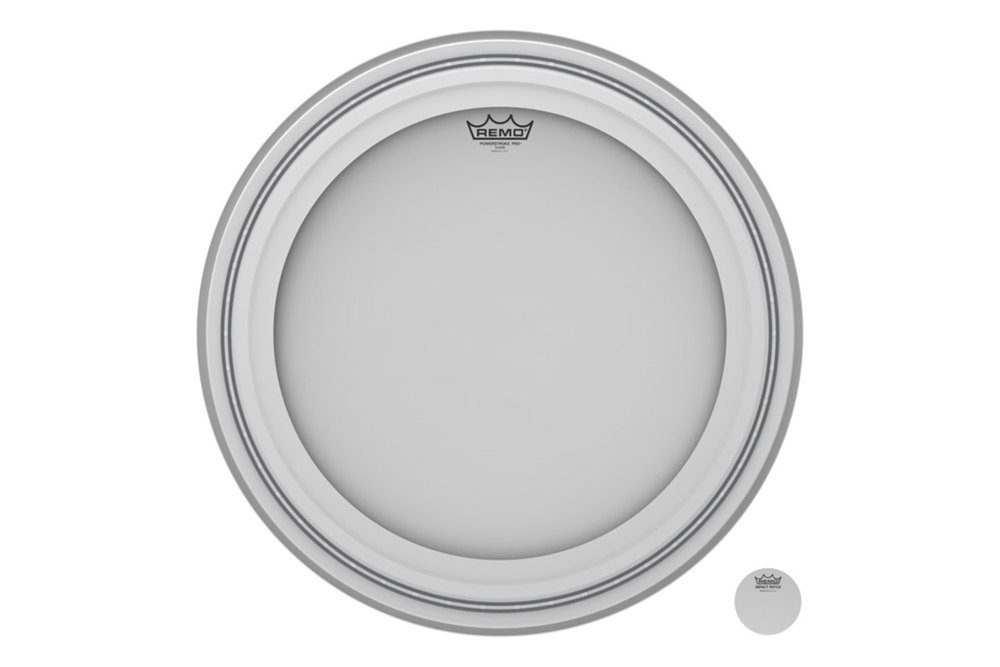 Remo Powerstroke Pro White coated 23" 23" būgno plastikas