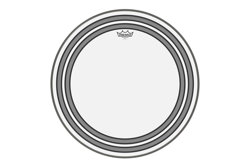Remo Powersonic Clear bass drum 24" 24" būgno plastikas