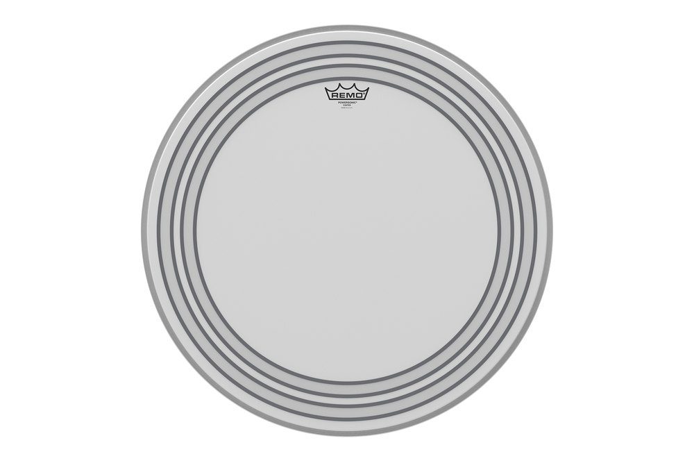 Remo Powersonic White coated bass drum 18" 18" būgno plastikas