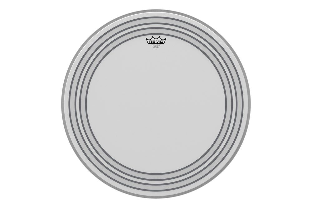Remo Powersonic White coated bass drum 20" 20" būgno plastikas