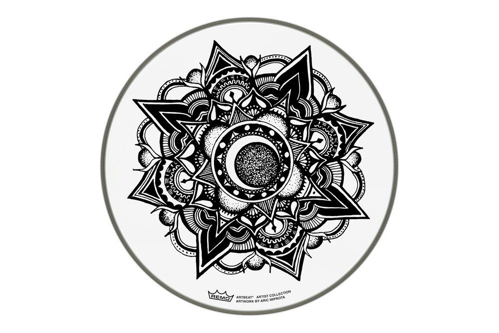 Remo ARTBEAT Artist Collection Aric Improta 12" 12" būgno plastikas