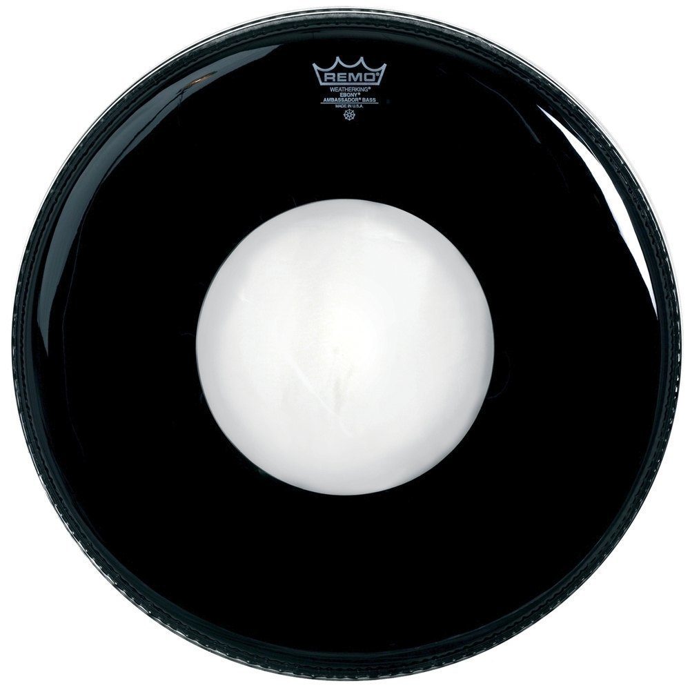 Remo Ambassador Ebony 22" būgno plastikas