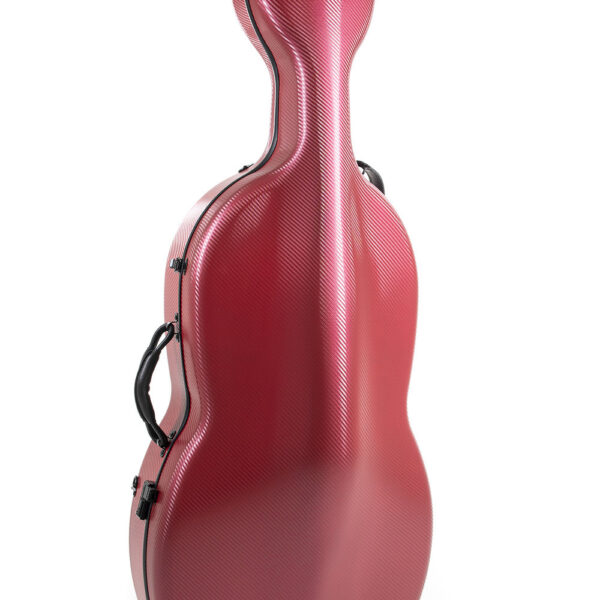 GEWA PURE POLYCARBONATE 4.6 - violončelės dėklas, 4/4 red Rolly
