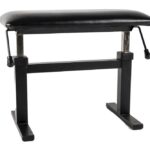 GEWA Autolift XL - pianino suoliukas, Cover black synthetic leather