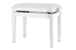 GEWA Deluxe Vinyl - pianino suoliukas, White highgloss - Image 3