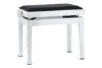 GEWA Deluxe - pianino suoliukas, White high gloss