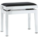 GEWA Deluxe - pianino suoliukas, White high gloss