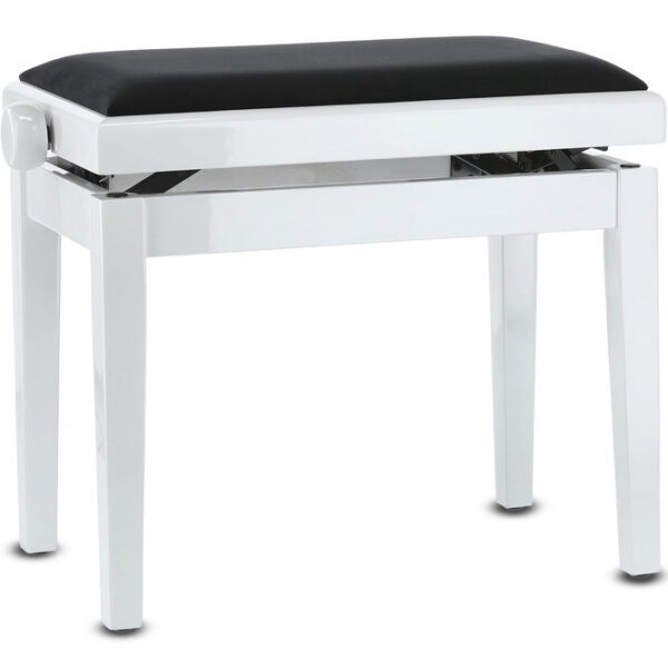 GEWA Deluxe - pianino suoliukas, White high gloss
