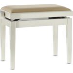 GEWA Deluxe - pianino suoliukas, Ivory high gloss