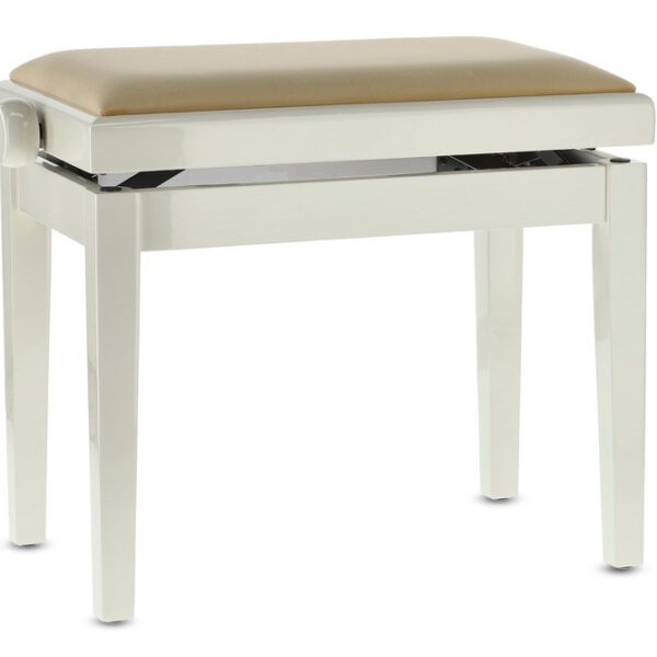GEWA Deluxe - pianino suoliukas, Ivory high gloss