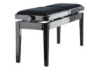 GEWA Deluxe Double - pianino suoliukas, juodas blizgus - Image 4