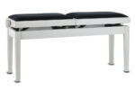 GEWA Deluxe Double - pianino suoliukas, baltas matinis