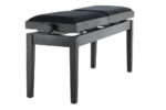 GEWA Deluxe Double - pianino suoliukas, juodas matinis - Image 5