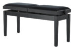 GEWA Deluxe Double - pianino suoliukas, juodas matinis - Image 3