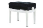 GEWA Deluxe Compartment - pianino suoliukas, baltas matinis - Image 3