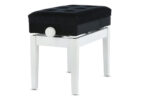 GEWA Deluxe Compartment - pianino suoliukas, baltas matinis - Image 5