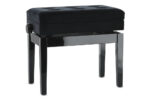 GEWA Deluxe Compartment - pianino suoliukas, juodas blizgus