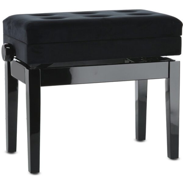 GEWA Deluxe Compartment - pianino suoliukas, juodas blizgus