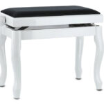 GEWA Deluxe Classic - pianino suoliukas, White highgloss