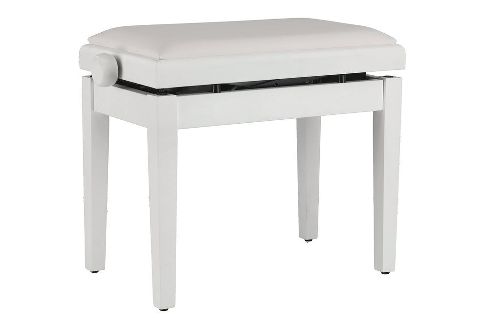 139396.jpg GEWA Deluxe Autolift Vinyl - pianino suoliukas, baltas matinis - Image 1