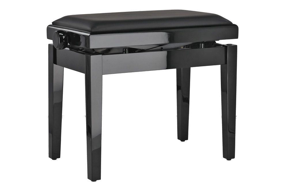 139408.jpg GEWA Deluxe Autolift Vinyl - pianino suoliukas, juodas blizgus - Image 1