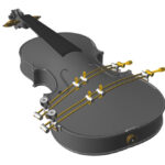 GEWA Crack clamp Two Rod - liutnininko įrankis kontrabosui, Double bass